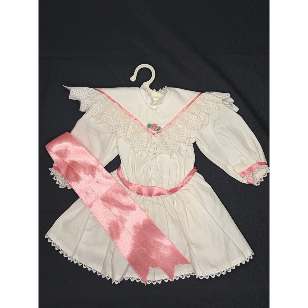 Vintage 1990 Pleasant Company American Girl Samantha Tea Dress & Sash SPO